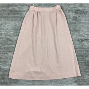 Koret Skirt Womens 10 Pink Career Vintage A-Line Midi Textured Made in USA